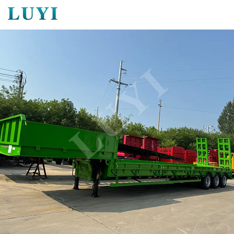 3-aksel semitrailer med lav seng